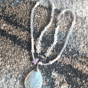 Pearls (6 auth vtg) Amethyst ordered Swarovski crystals wire wrapped tree life N